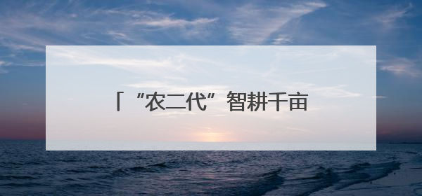 “农二代”智耕千亩地｜田野上的90后