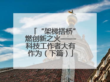 “架梯搭桥”燃创新之火——科技工作者大有作为（下篇）