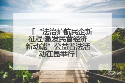 “法治护航民企新征程·激发民营经济新动能”公益普法活动在昆举行