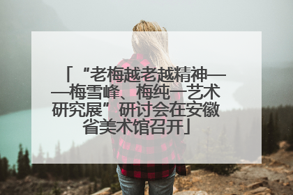 “老梅越老越精神——梅雪峰、梅纯一艺术研究展”研讨会在安徽省美术馆召开