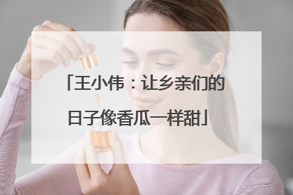 王小伟：让乡亲们的日子像香瓜一样甜