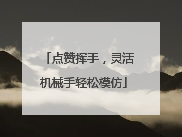 点赞挥手，灵活机械手轻松模仿
