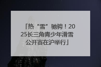 热“雪”驰骋！2025长三角青少年滑雪公开赛在沪举行