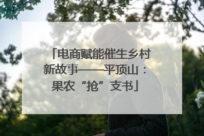 电商赋能催生乡村新故事——平顶山：果农“抢”支书