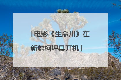 电影《生命川》在新疆柯坪县开机