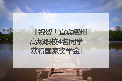 祝贺！宜宾叙州高场职校4名同学获得国家奖学金