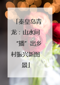 秦皇岛青龙：山水间“播”出乡村振兴新图景
