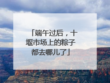 端午过后，十堰市场上的粽子都去哪儿了