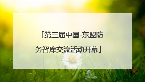 第三届中国-东盟防务智库交流活动开幕