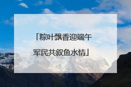 粽叶飘香迎端午 军民共叙鱼水情