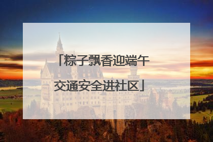 粽子飘香迎端午 交通安全进社区