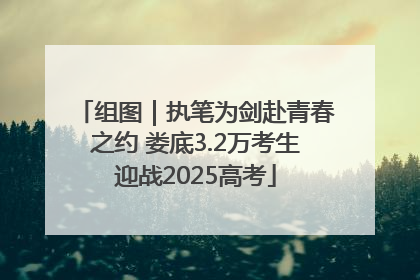 组图｜执笔为剑赴青春之约 娄底3.2万考生迎战2025高考