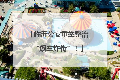 临沂公安重拳整治“飙车炸街”！