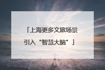 上海更多文旅场景引入“智慧大脑”