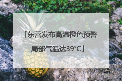东营发布高温橙色预警 局部气温达39℃
