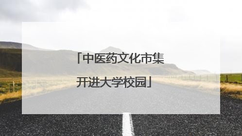 中医药文化市集开进大学校园