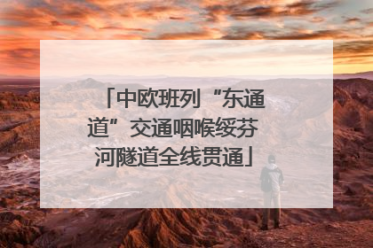中欧班列“东通道”交通咽喉绥芬河隧道全线贯通