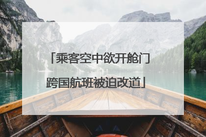 乘客空中欲开舱门 跨国航班被迫改道