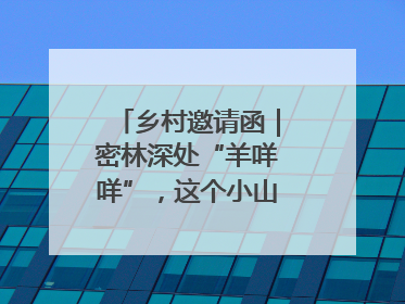 乡村邀请函｜密林深处“羊咩咩”，这个小山村如何逆袭？
