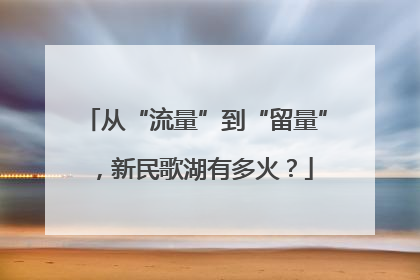 从“流量”到“留量”，新民歌湖有多火？