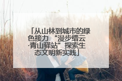 从山林到城市的绿色接力 “漫步缙云·青山驿站”探索生态文明新实践
