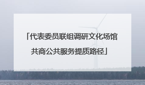 代表委员联组调研文化场馆 共商公共服务提质路径