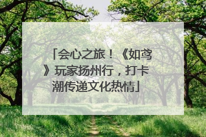 会心之旅！《如鸢》玩家扬州行，打卡潮传递文化热情