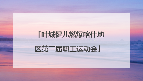 叶城健儿燃爆喀什地区第二届职工运动会