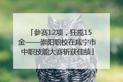 参赛12项，狂揽15金——崇阳职校在咸宁市中职技能大赛斩获佳绩