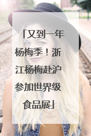 又到一年杨梅季！浙江杨梅赴沪参加世界级食品展