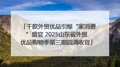 千款外贸优品引爆“家消费”盛宴 2025山东省外贸优品购物季第三期圆满收官