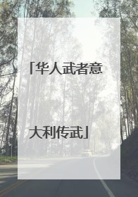 华人武者意大利传武