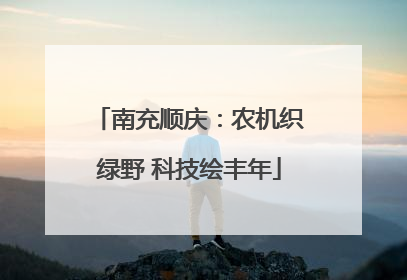 南充顺庆：农机织绿野 科技绘丰年