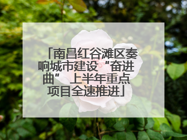南昌红谷滩区奏响城市建设“奋进曲” 上半年重点项目全速推进