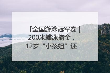 全国游泳冠军赛｜200米蝶泳摘金，12岁“小孩姐”还能制造多少惊喜？