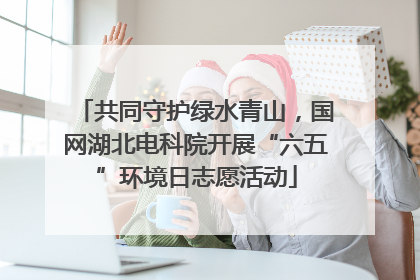 共同守护绿水青山，国网湖北电科院开展“六五”环境日志愿活动