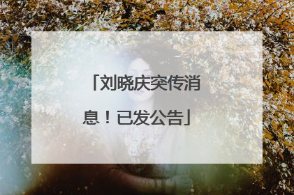 刘晓庆突传消息！已发公告