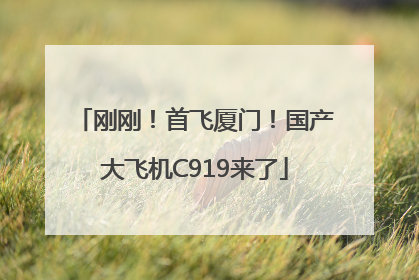 刚刚！首飞厦门！国产大飞机C919来了