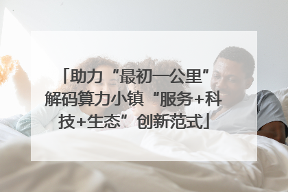 助力“最初一公里” 解码算力小镇“服务+科技+生态”创新范式