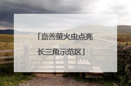 嘉善萤火虫点亮长三角示范区