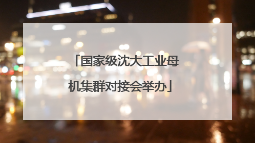 国家级沈大工业母机集群对接会举办