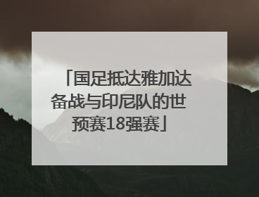 国足抵达雅加达备战与印尼队的世预赛18强赛