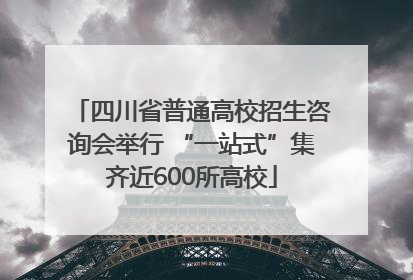 四川省普通高校招生咨询会举行 “一站式”集齐近600所高校