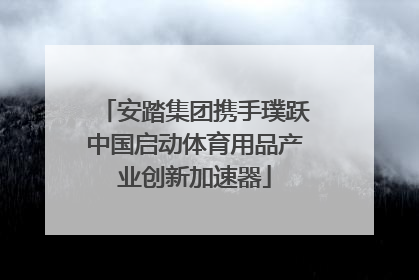 安踏集团携手璞跃中国启动体育用品产业创新加速器