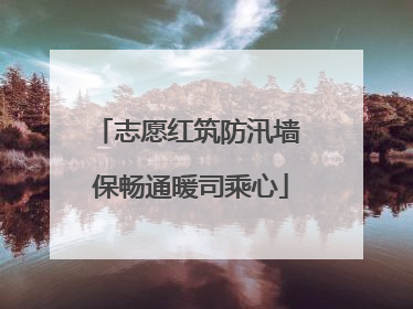 志愿红筑防汛墙 保畅通暖司乘心
