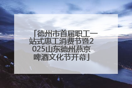 德州市首届职工一站式惠工消费节暨2025山东德州燕京啤酒文化节开幕