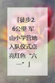 徒步2.6公里 军山小学营地入队仪式点亮红色“六一”
