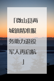 微山县两城镇精准服务助力退役军人再启航