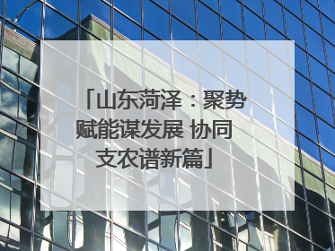 山东菏泽：聚势赋能谋发展 协同支农谱新篇