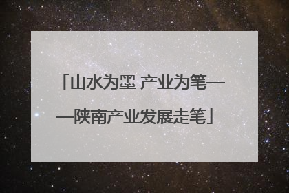 山水为墨 产业为笔——陕南产业发展走笔